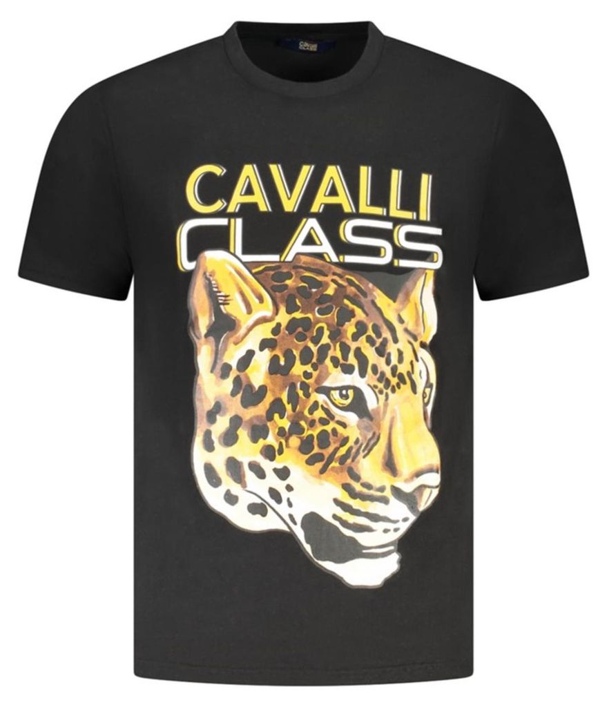 Cavalli Class Herren KURZARM-T-SHIRT Schwarz TXT60UJD060_NE05051 : Größe - 2XL Größe: 2XL