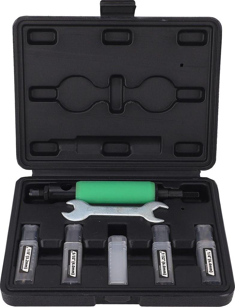 Werkzeugset zum Entfernen von Blindnieten für 1/8-Zoll-, 5/32-Zoll-, 3/16-Zoll-, 7/32-Zoll- und 1/4-Zoll-Nieten, geeignet für 1/4-Zoll-Druckluft-...