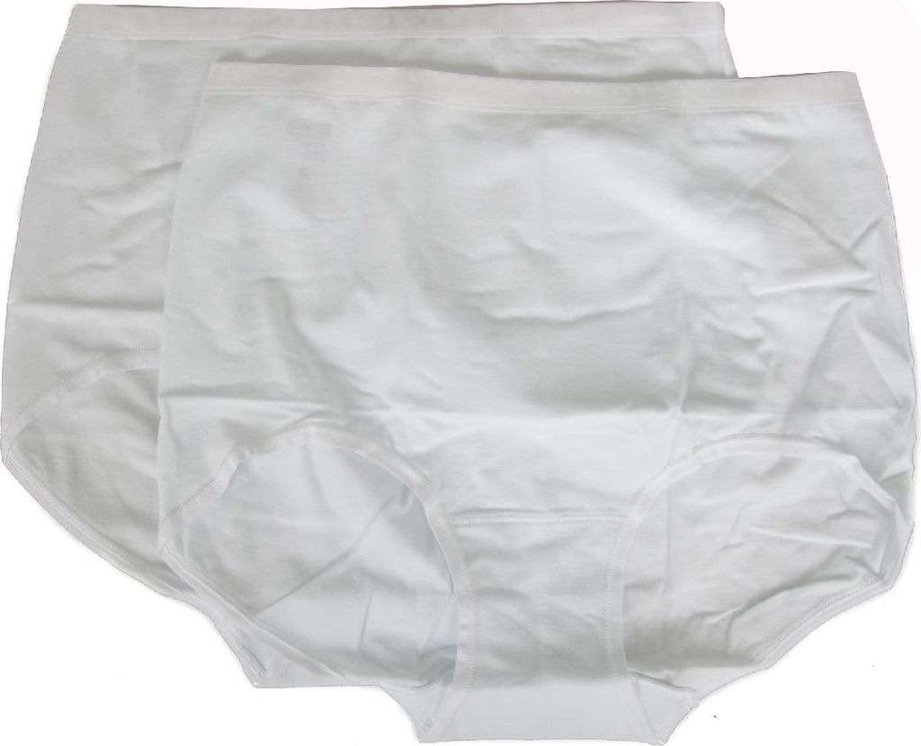 Packung mit 2 Damen Baumwolle Slips Brief mit glattem Rand Bipack RAGNO Artikel 07180Z FLY MAXI, 3-TERZA (EU S - F 2 - USA XS - GB 32), Cotone 94%,...
