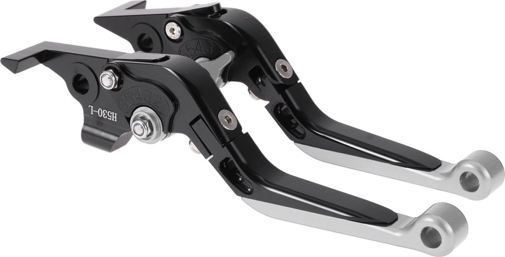 Kurz Lang Bremse Kupplung Hebel für Yamaha TMAX560 2019-2020 Verstellbarer Motorrad Lenker Bremshebel Aluminium Legierung Schwarz Griff Silber Ton...