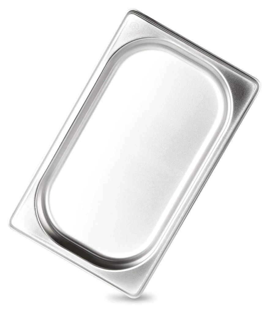 GN-Behälter 1/4 20 mm aus Edelstahl (0,5 L Fassungsvermögen) Maße: 265×162×20 mm - Gastronormbehälter für Chafing Dish oder Bain Marie (0,6 ...