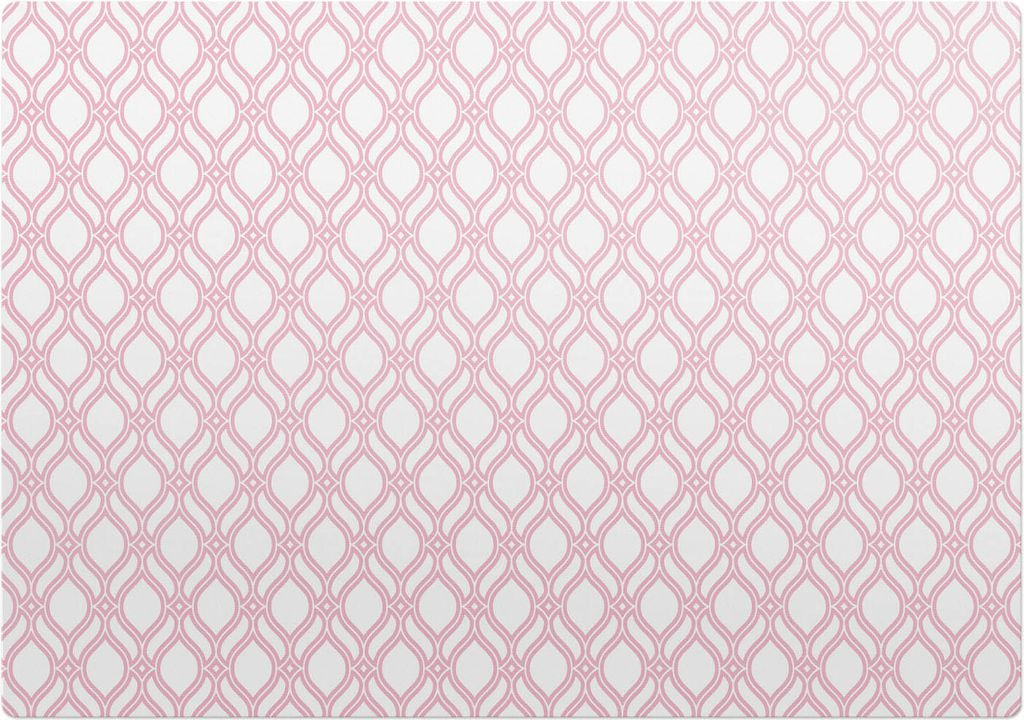 Geometrisches Retro-Muster – Bodenschutzmatte – Stuhlunterlage 100x100 cm – Rutschfest – Hartbodenmatte