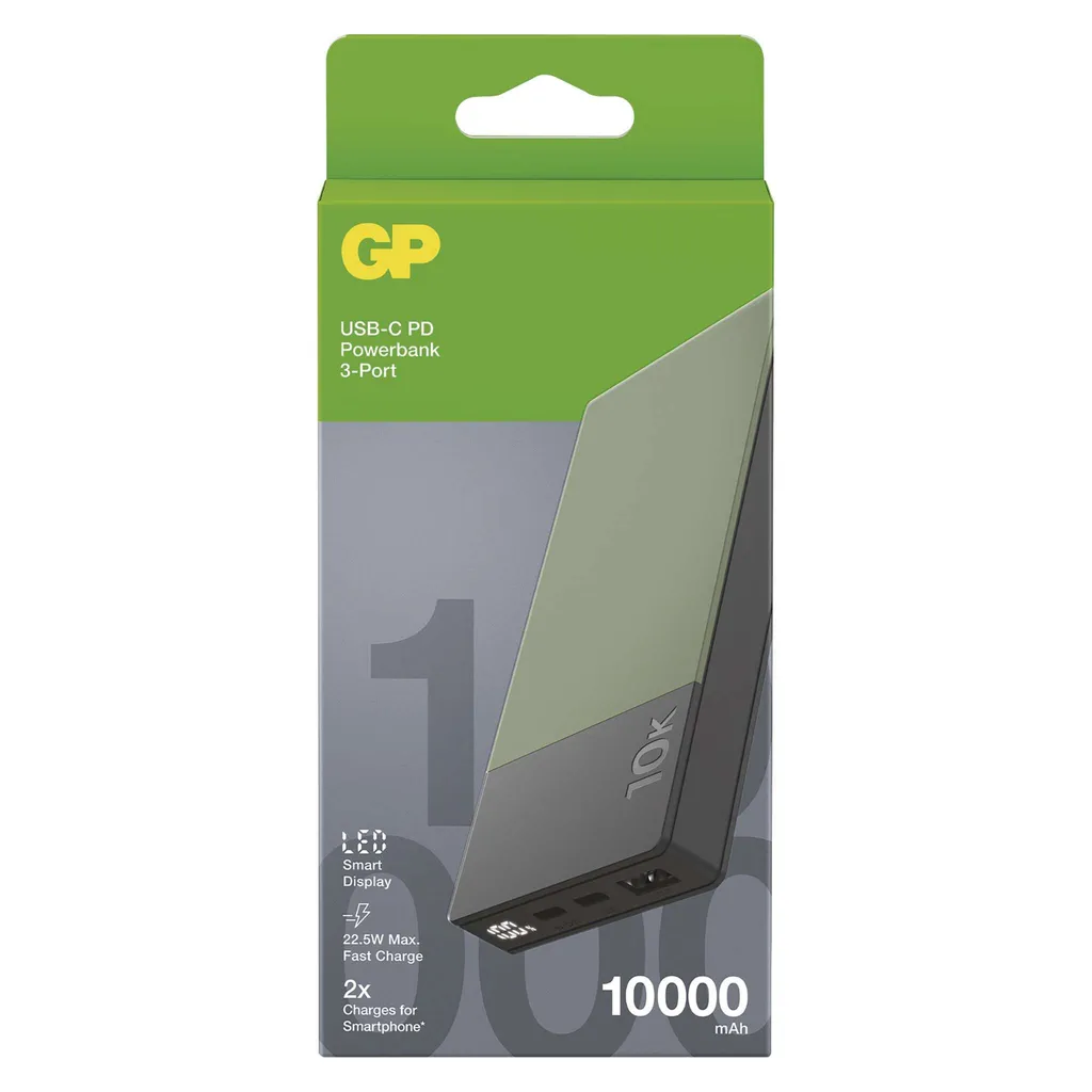 Batterie GP Powerbank M2+ 10000mAh - Design Compact et Charge Rapide - 6