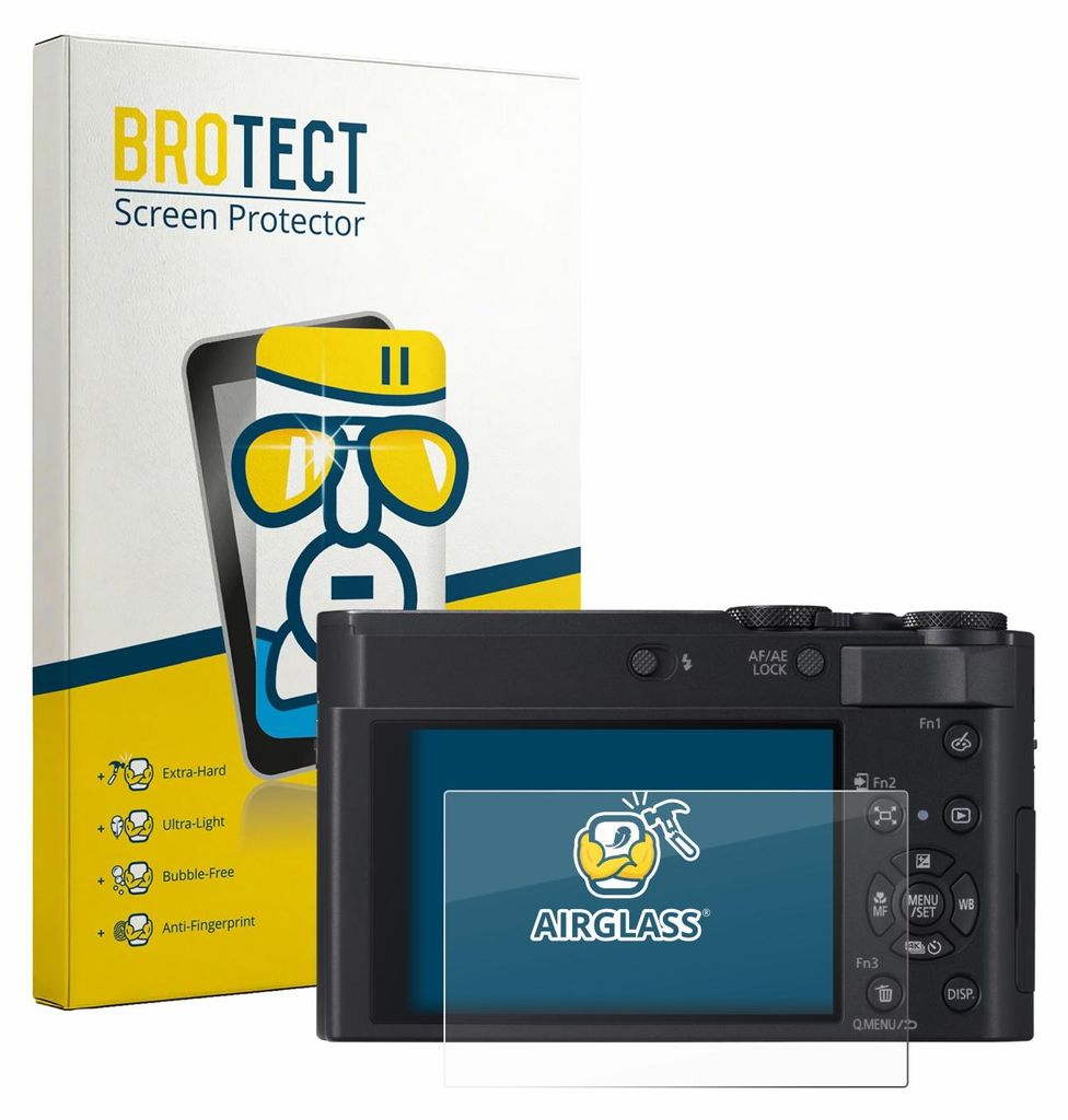 BROTECT Schutzglas für Panasonic Lumix DC-TZ300 Schutzfolie Panzer Folie Glas Display Schutz klar