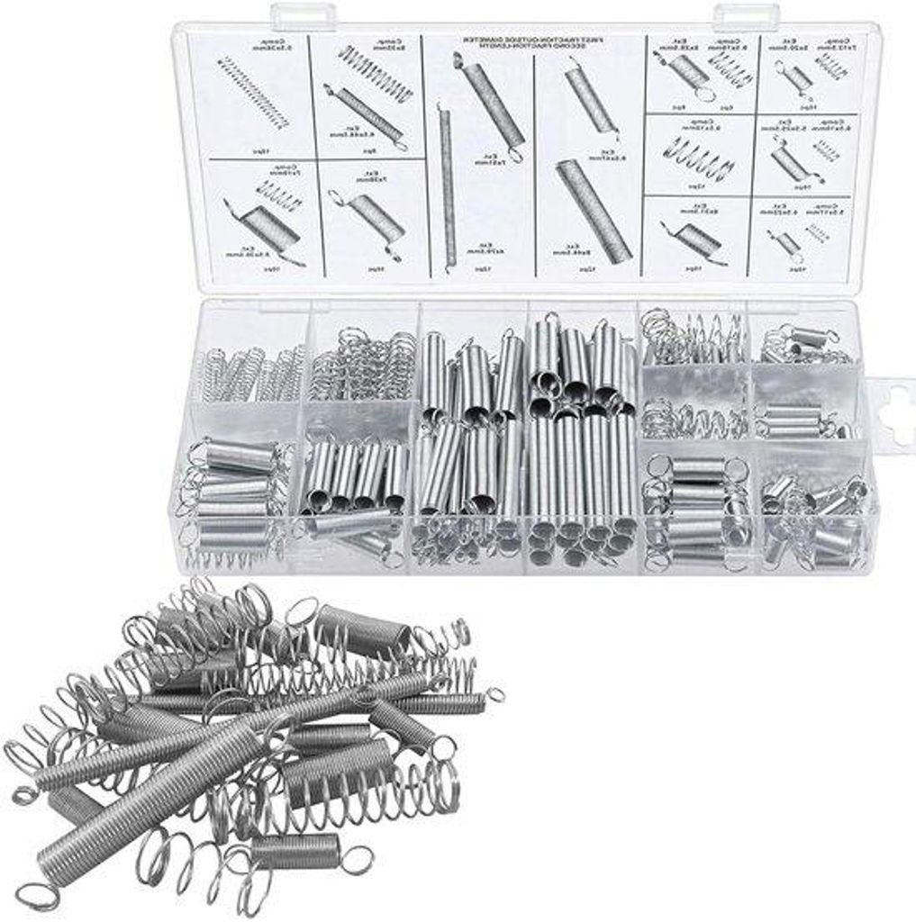 Spiralveren für Auto-Druckveer-Kit, 200 Stück, Metall, für Cilindrische Düsen