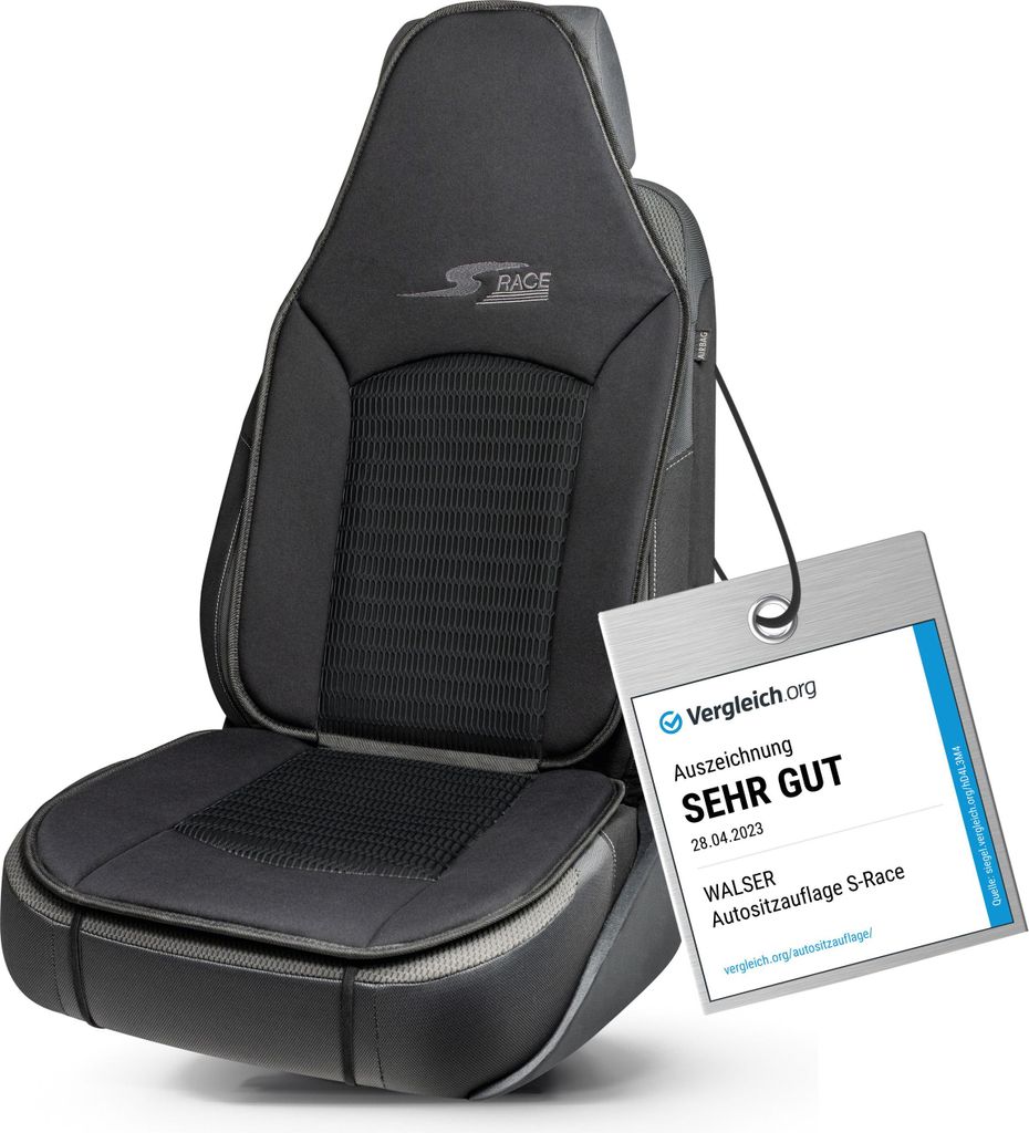 WALSER Car Comfort Auto-Sitzauflage S-Race, Auszeichnung * Produktbild 