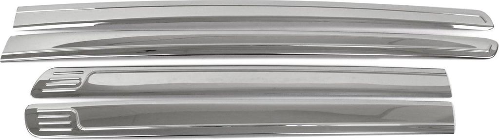 Seitentürleiste Türleisten Türschutzleiste für Nissan Navara 2006-2015 Chrom 4x