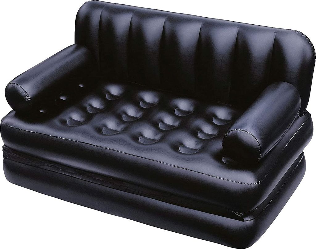 Sofa dmuchana, czarny materac, rozkładany fotel, Air Bed Zdjęcie produktu 