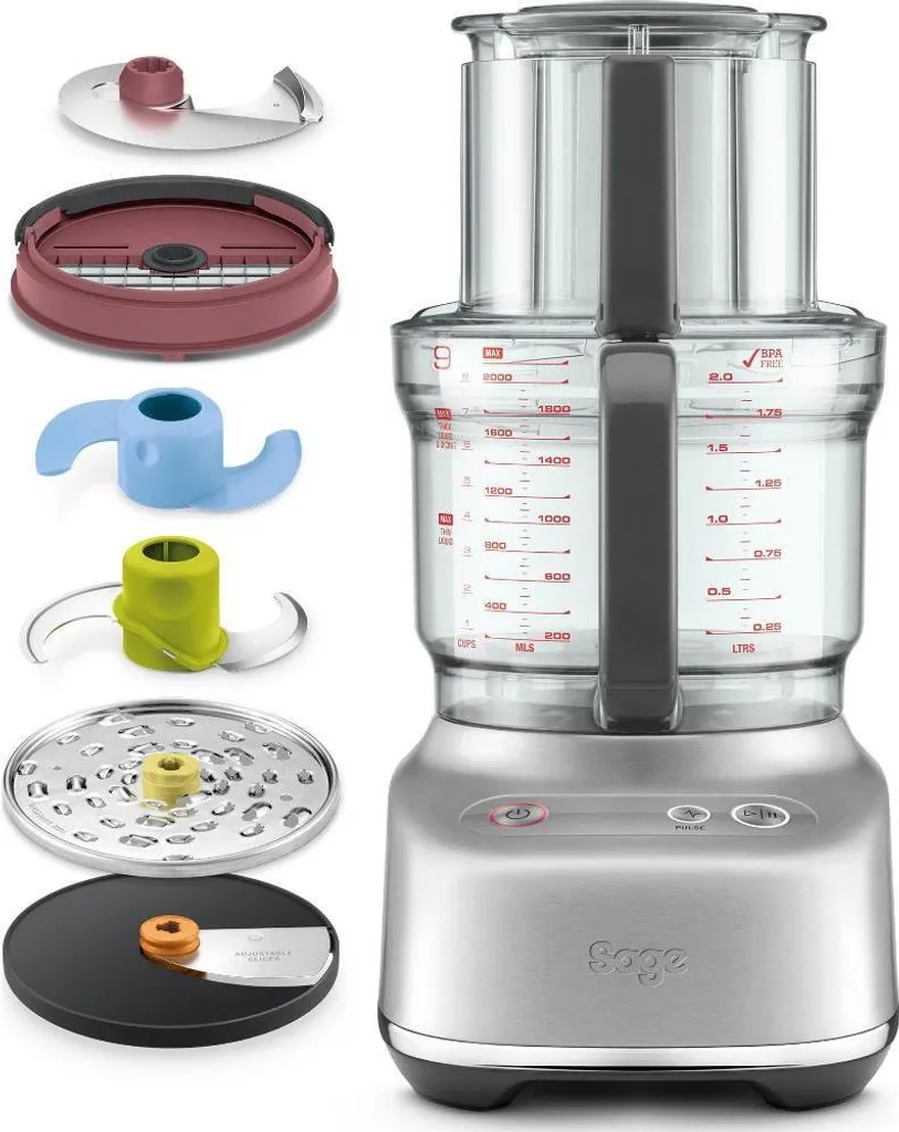 Oubliez la Découpe Manuelle avec le Robot Sage SFP638BSS Inox Puissant
