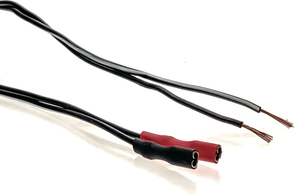 Fahrrad Lichtkabel 2-adrig Doppelkabel 1860 mm Klemmschuh Produktbild 