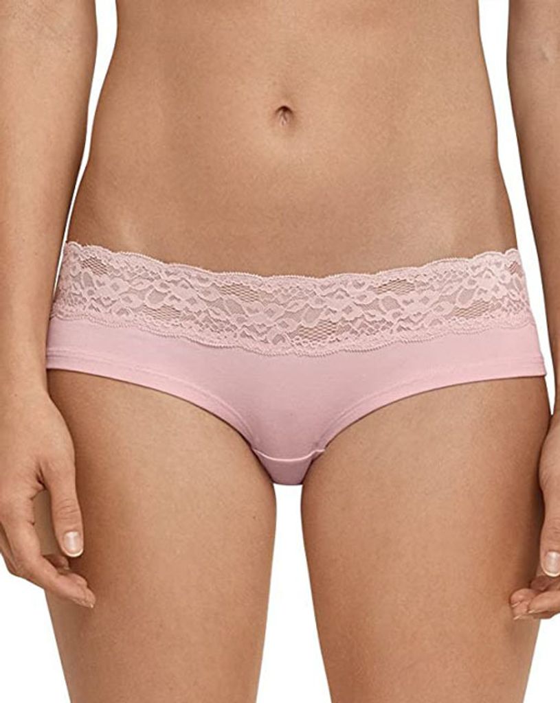 Schiesser Damen Slip Panties Panty Unterhose mit Spitze (Rosé 506), Grösse: 44