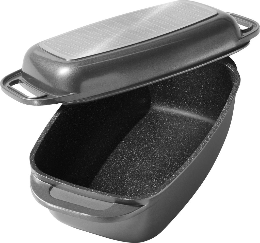 STONELINE® cocotte Gris 40x22 cm | avec couvercle Image du produit 