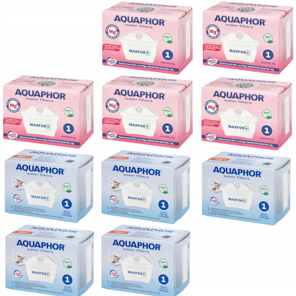 Cartuchos filtrantes Aquaphor Maxfor+ (5 unidades) y Imagen del producto 
