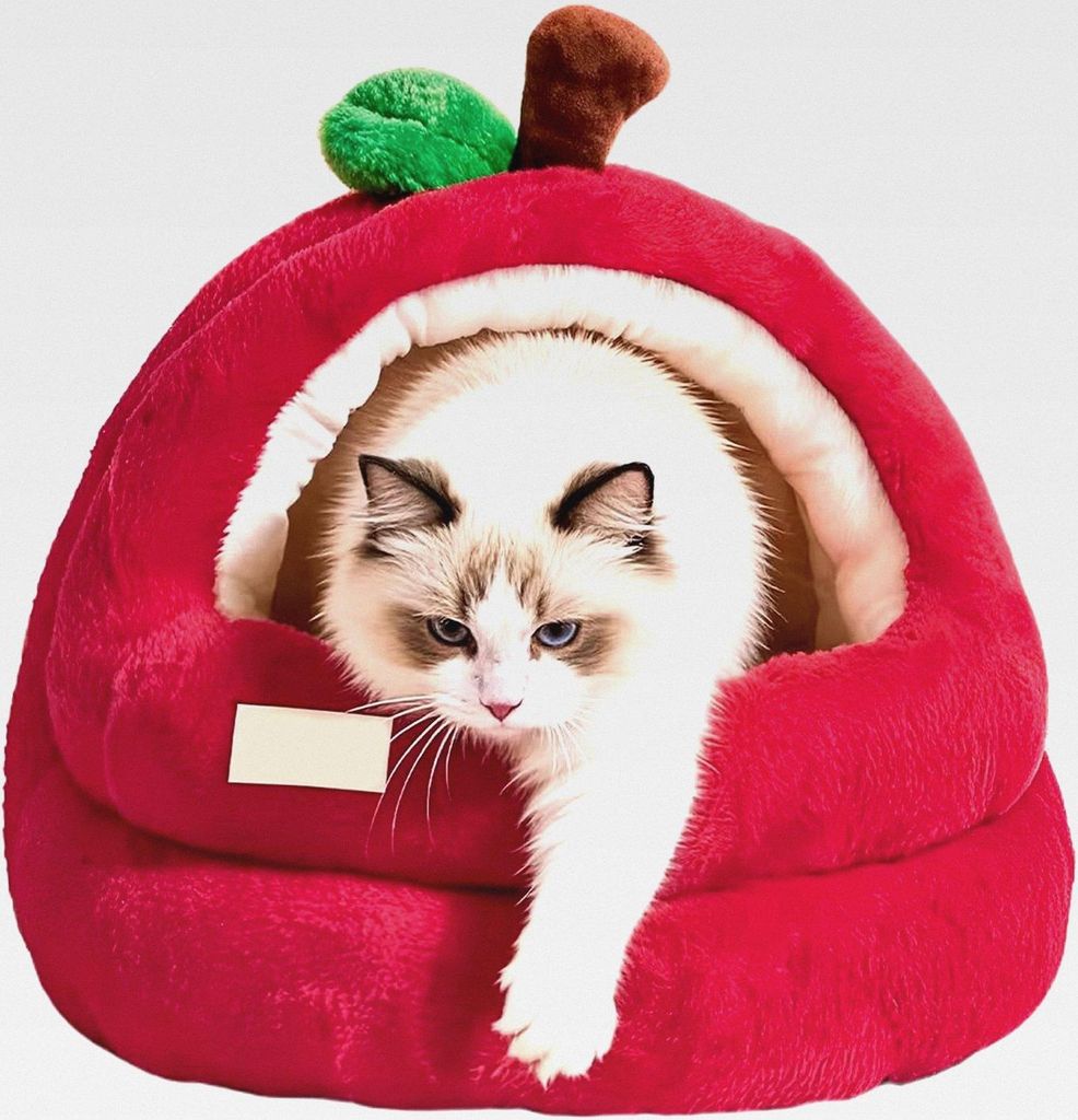 Katzenhöhle Bett - Waschbares atmungsaktives Haustierschlafzelt | Indoor Katzennestbett - Für Kleine Mittelgroße Und Große Katzenwelpen Und Hun...