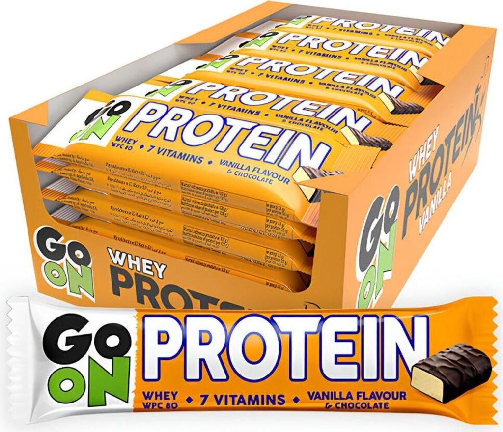 GO On Nutrition Protein Bar 20%-24 Riegel a 50 g Vanilla Produktbild 