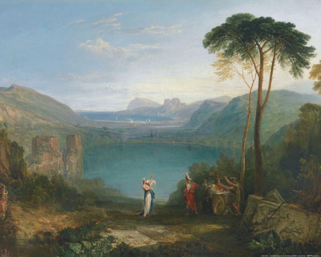 Joseph William Turner Kunstdruck Bild - Avernus-See,„neas Und Die Cumaeische Sibylle, 1798 (40 x 50 cm)