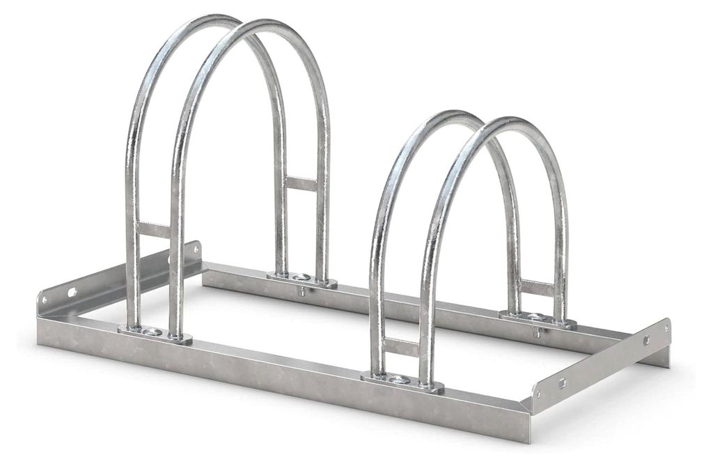 Bogenparker 5052 | Fahrradständer für 2 Fahrräder | einseitige Freiaufstellung | Abwechselnde Höhenverstellung | erweiterbar | Bodenparker für...