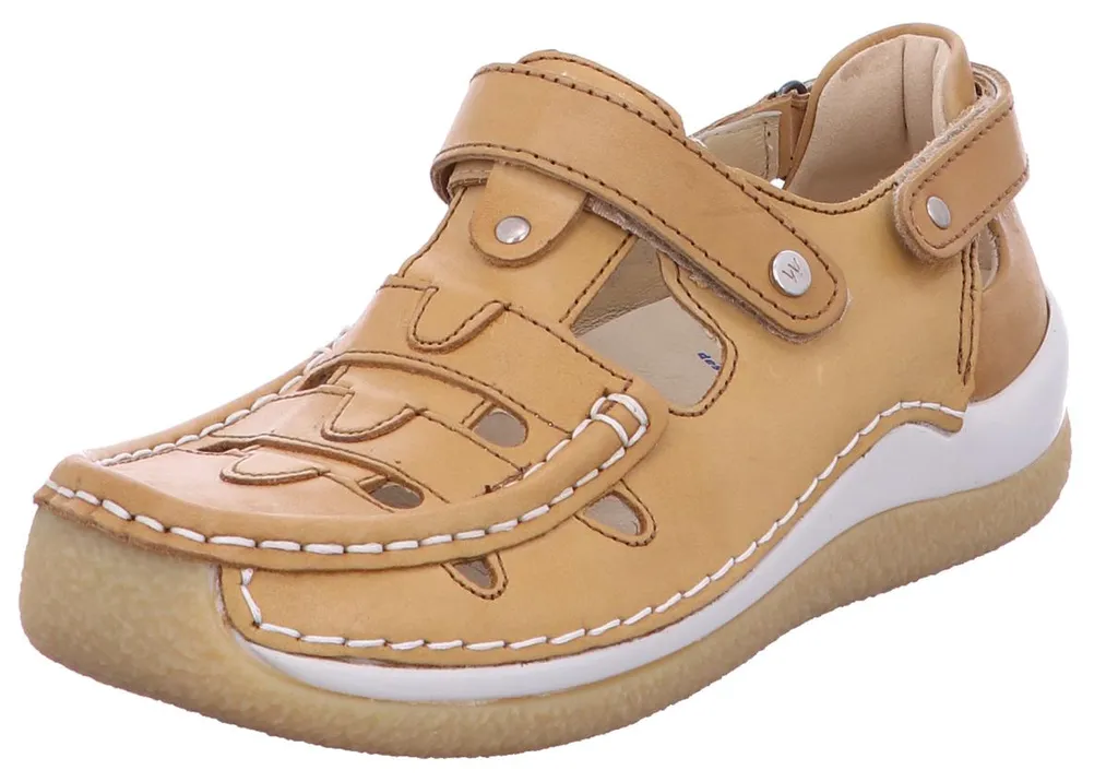 Wolky Esperanza Ocre 41 avec Semelle Amovible et Brides Ajustables