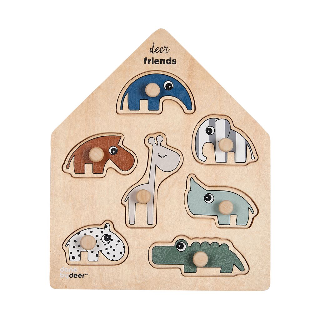 Done by Deer Holz-Studenpuzzle Deer Friends, 7-tlg.