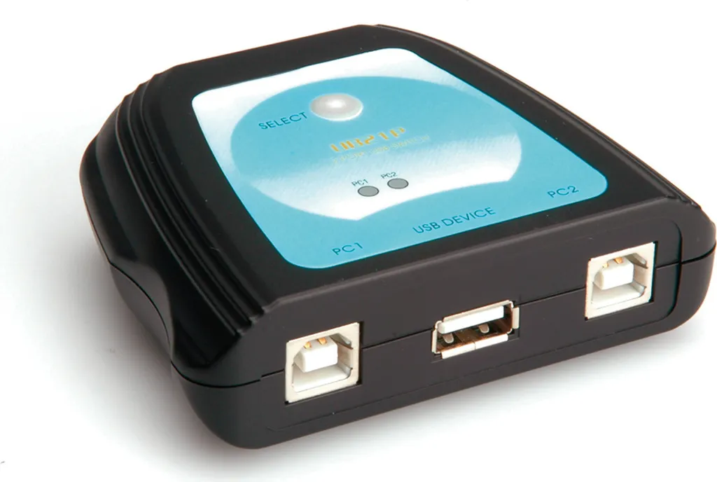 Interruttore Manuale USB 2.0 VALUE | Condivisione 2 PC 1 Stampante