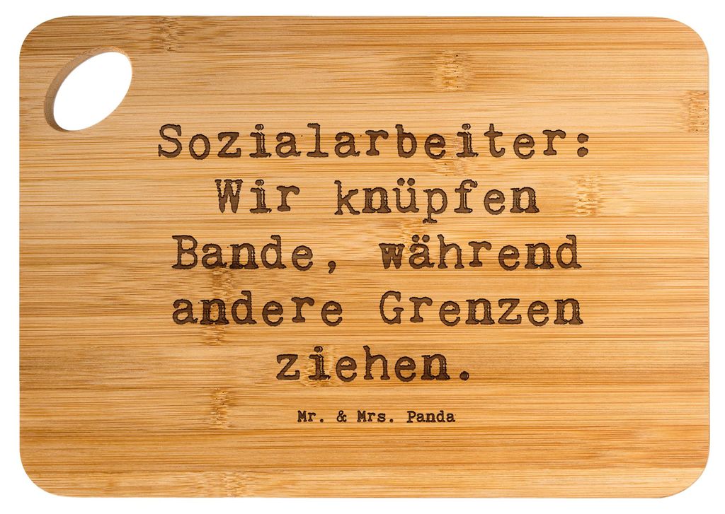 Mr. & Mrs. Panda jausenbrett Spruch Sozialarbeiterin Bande knüpfen - Transparent - Geschenk, Berufe, Brett, Holzbrett, Empathie, Sozialarbeiter, H...