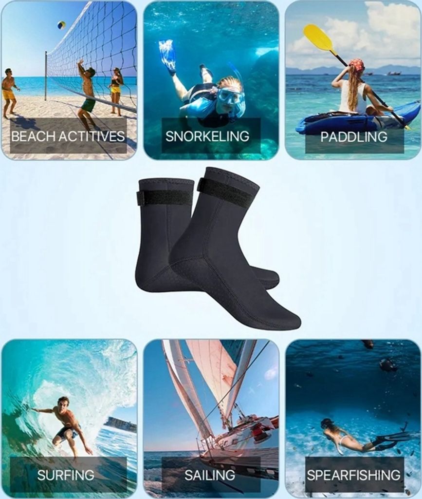 3mm Neopren Socken, Tauchsocken Neoprensocken mit Produktbild 6