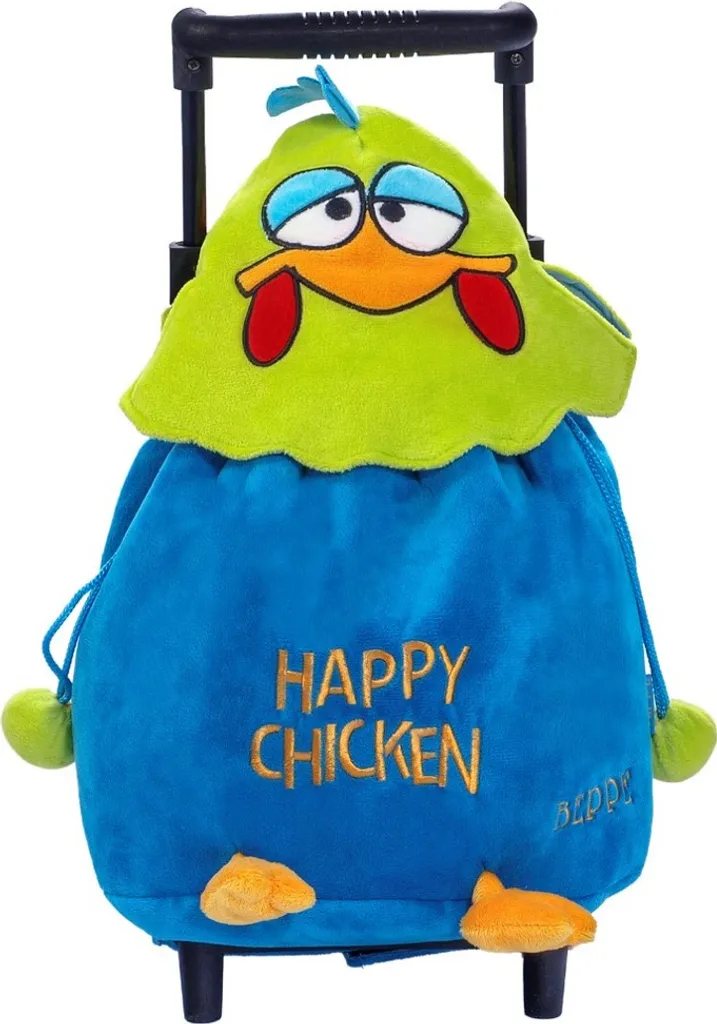 Zaino Pulcino Beppe con Ruote - Regalo Morbido per Bimbi e Bimbe