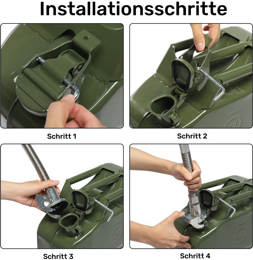 FCH Reservekanister 20L Stahlblech Kraftstoff Kanister, Produktbild 5