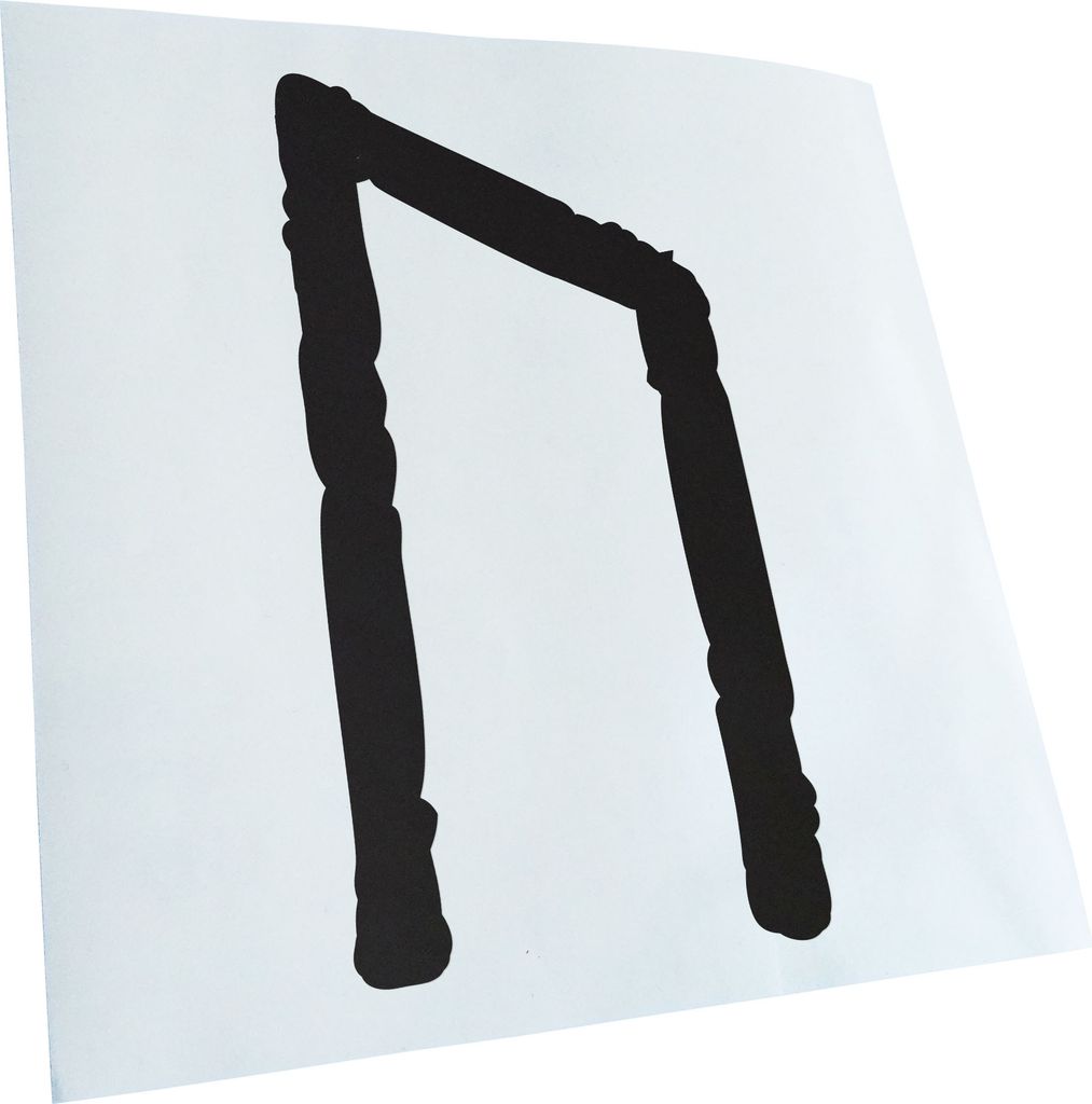 Kiwistar - Autoaufkleber - Futhark URUZ Rune - Neon Matt - Aufkleber für Auto Kfz Fahrrad, LKW, Truck Mofa