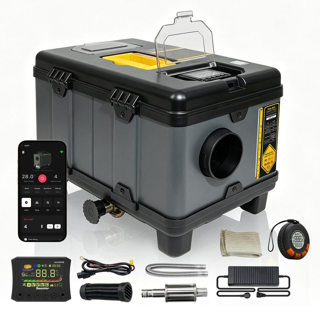 Diesel‑Luftheizung Standheizung 8KW 12V/24V WiFi Bluetooth Produktbild 