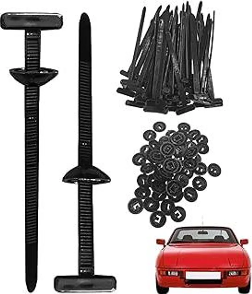 100 fascette universali | Supporto in nylon resistente ai raggi UV | Fascette autobloccanti per auto, casa e industria | Robuste e resistenti alle intemperie