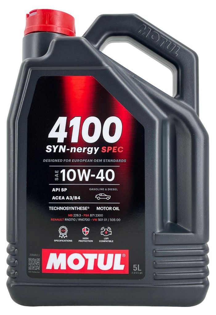 Motul 4100 SYN-nergy SPEC 10W-40 5 Liter (112892) Produktbild 