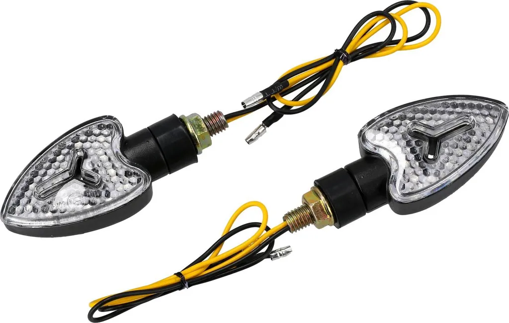 Frecce Moto LED a Cuore 12V Vetro Clear - Il Look che spacca il Web