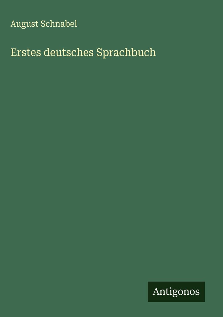 Erstes deutsches Sprachbuch