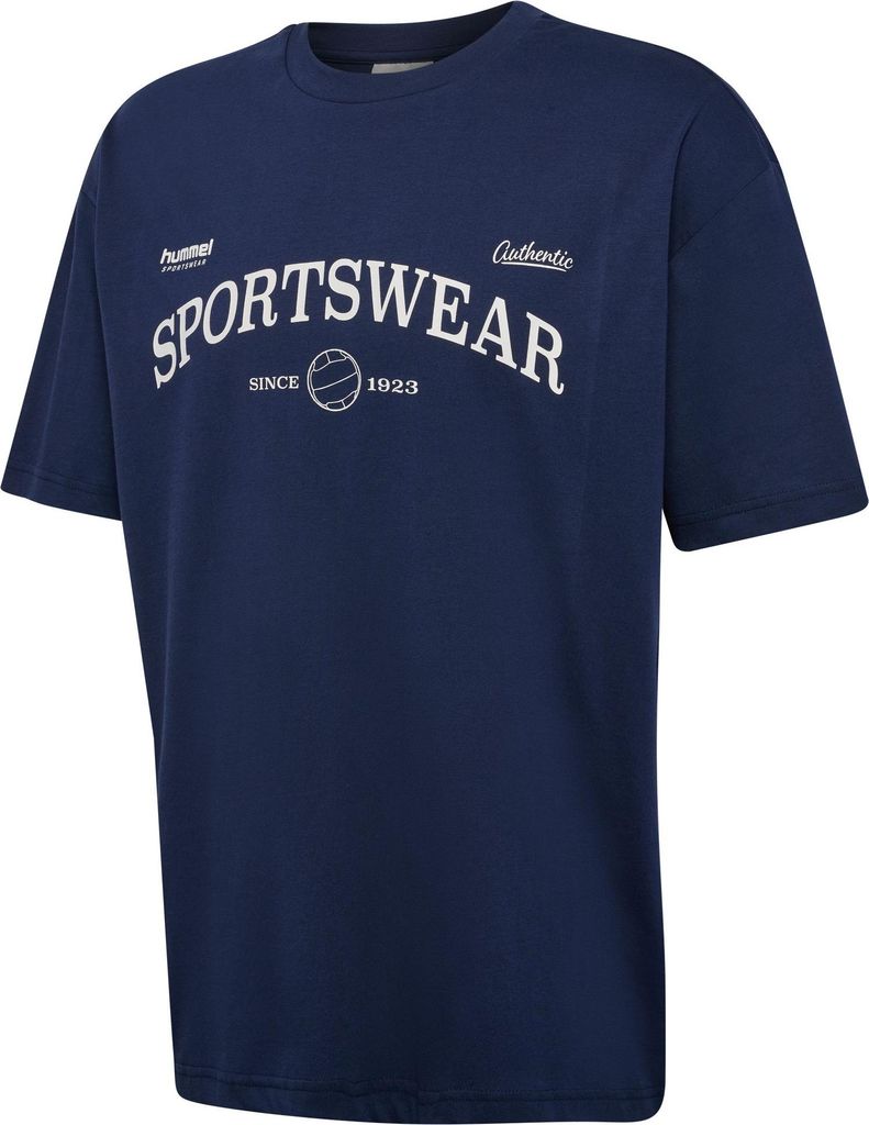 Hummel Hmlloose Tee S/S Club Sportswear - dress blues, Größe:S