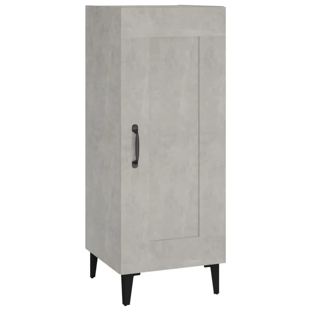 SYFAX™ Credenza Grigio Cemento 34,5x34x90 cm in Legno Multistrato