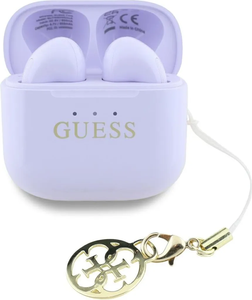 Guess TWS Lavanda: Cuffie Wireless con Charm per i tuoi TikTok