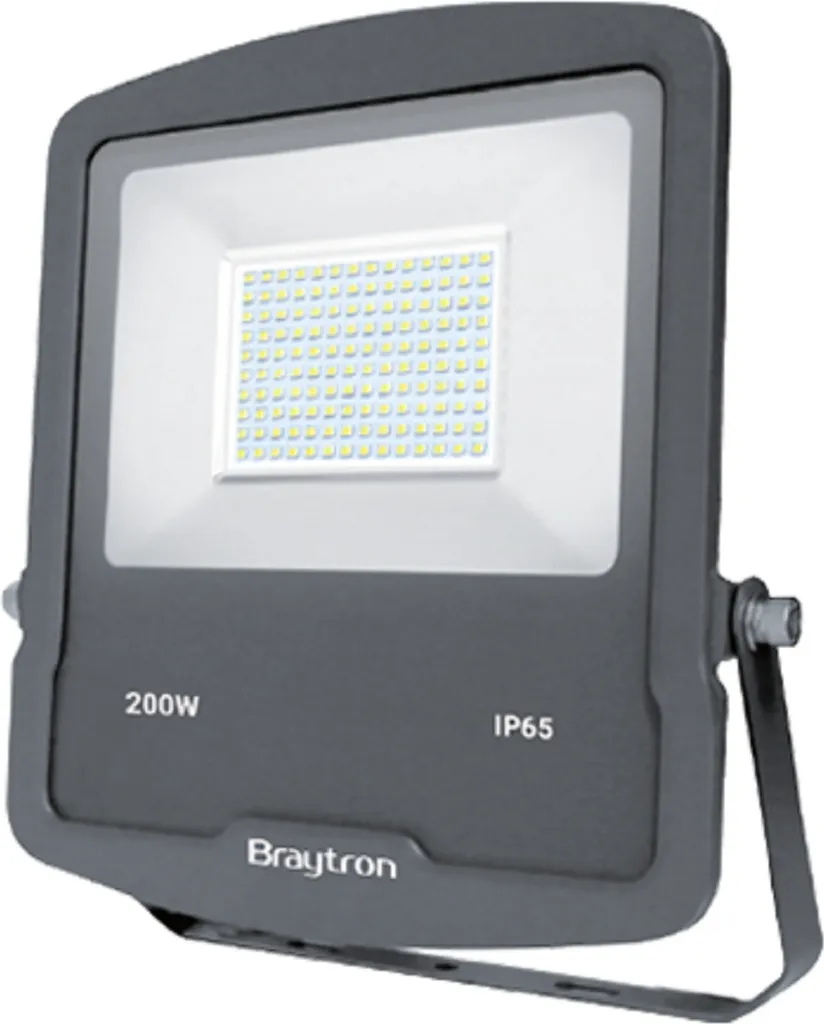 Projecteur LED Slim 200W IP65 haute luminosité avec boîtier étanche noir