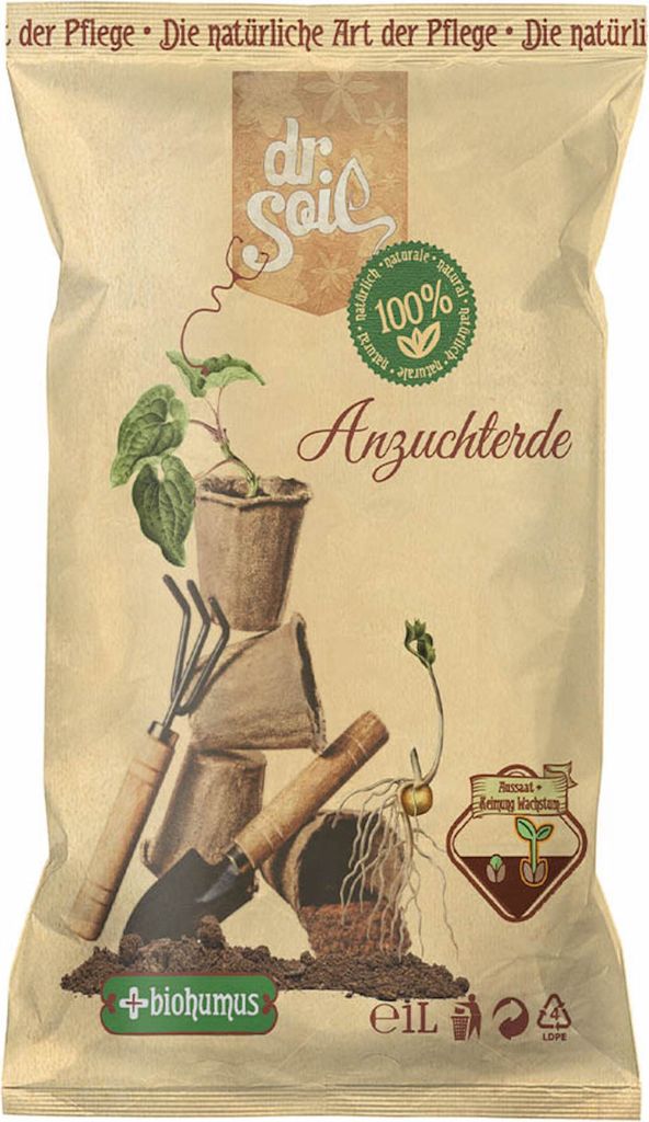 Dr.Soil Natürliches Anzuchtsubstrat in 1-Liter Beuteln Produktbild 