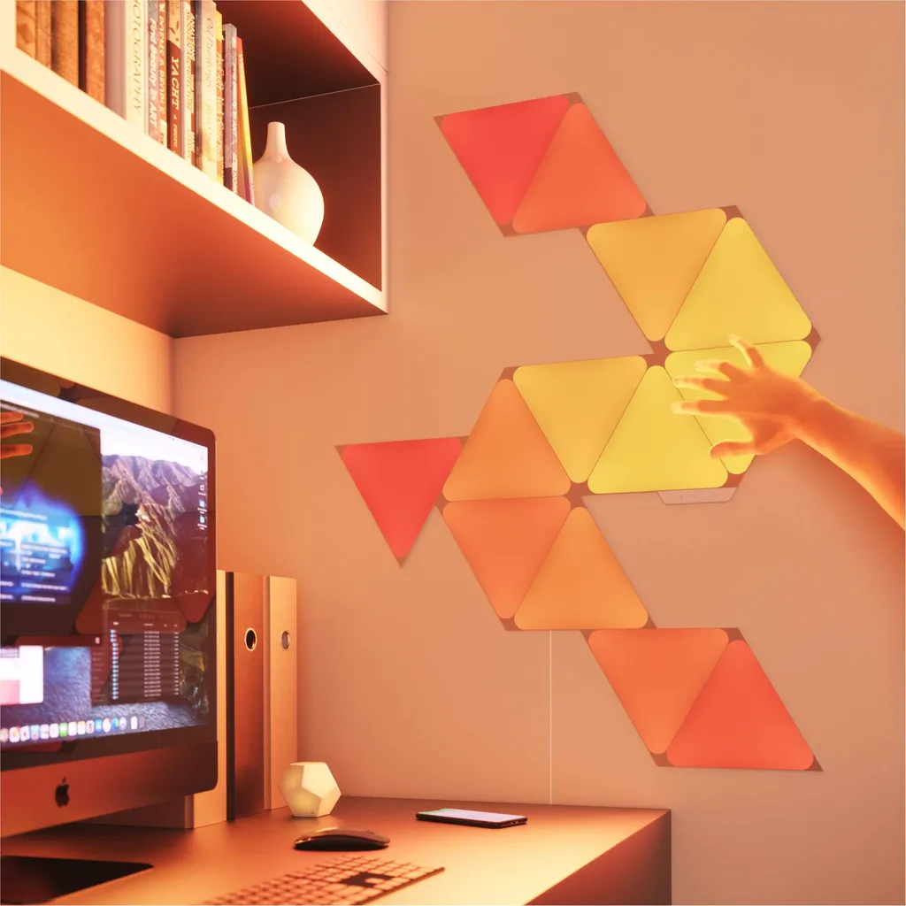 Kit extension Nanoleaf Shapes triangles connectés et tactiles - 6