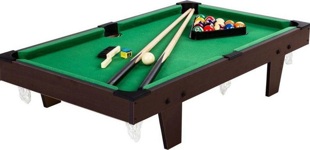 GamesPlanet® Mini kulečník pool, 92 x 52 x 19 cm, hnědá Obrázek produktu 