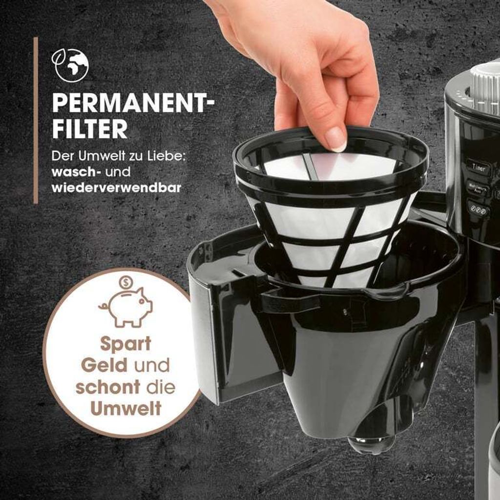 Barista Filterkaffeemaschine mit Mahlwerk mit Thermokanne Produktbild 6
