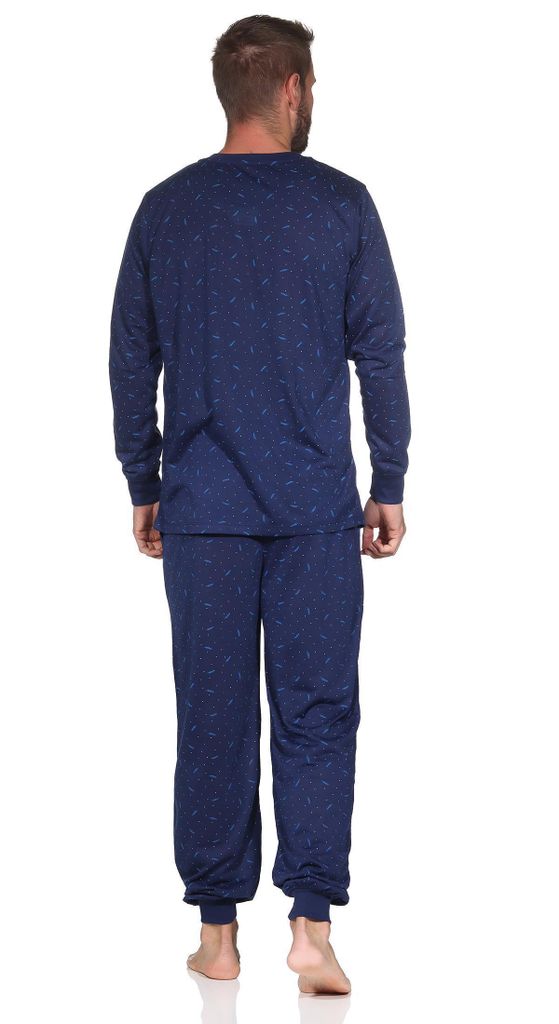 Spiral Herren Pyjama-Set, 4-teilig – Gothic Design Mit Traumfänger & Wölfen, 100% Baumwolle