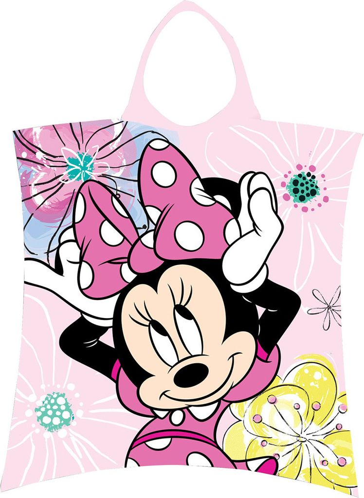 Ręcznik plażowy ponczo Minnie Pink bow 50x115 cm Zdjęcie produktu 
