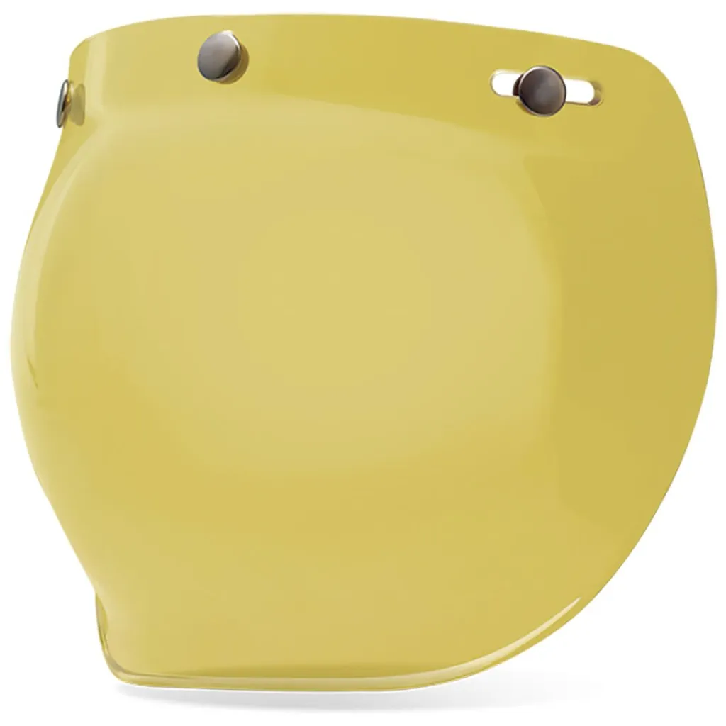 Visière Bell Custom 500 Bubble Shield HD Jaune - Écran Casque Moto Jet