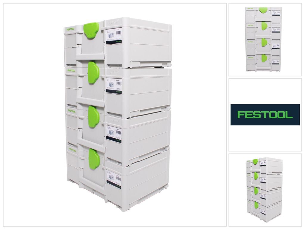 Festool Systainer Set 4x SYS3 M 187 ( 4x 204842 ) 15,9 Produktbild 
