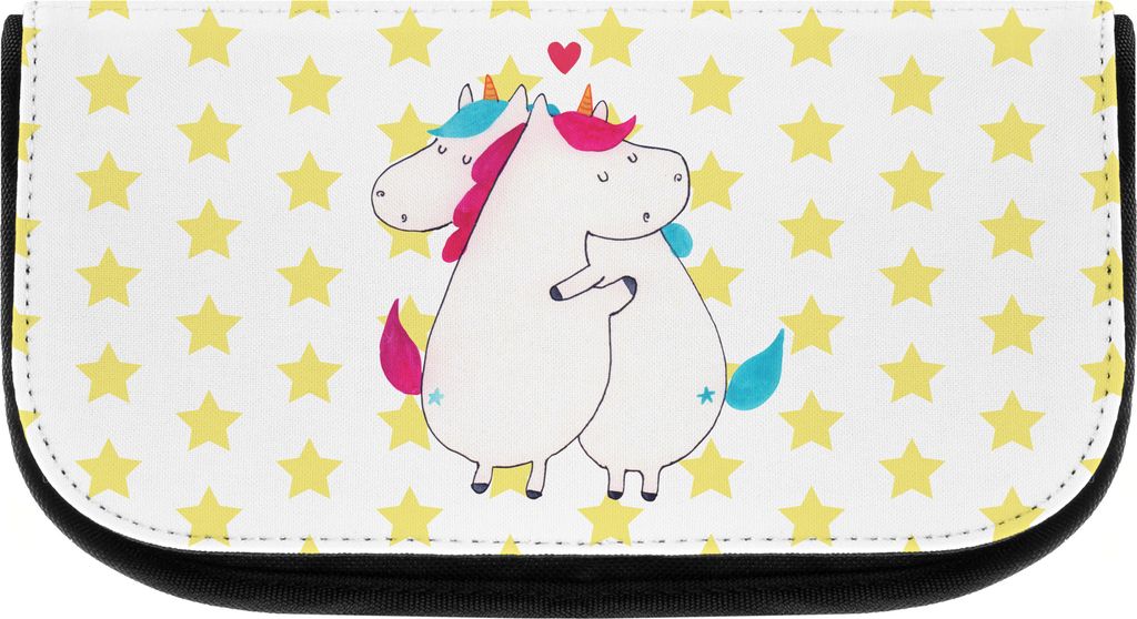 Mr. & Mrs. Panda Necessaire Einhorn Mitteilung - Weiß - Geschenk, Unicorn, Liebe, Lustig, kulturtäschchen, Kulturtasche, Organizer, Valentinstag,...