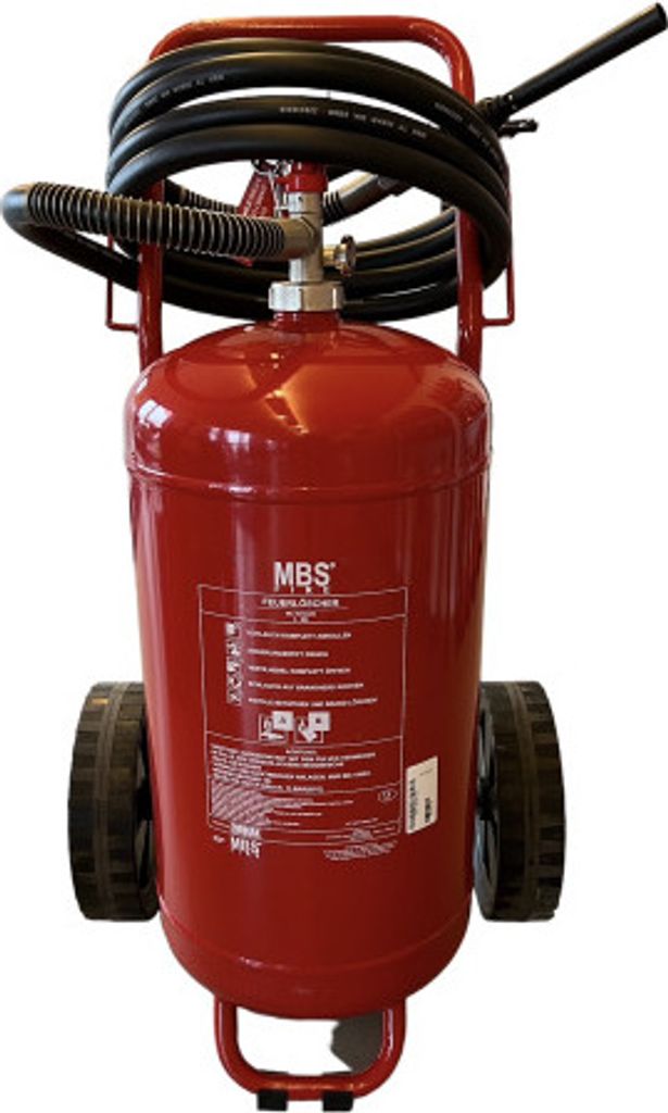 MBS FIRE 50l Schaum Dauerdruck Feuerlöscher fahrbar DIN EN 1866