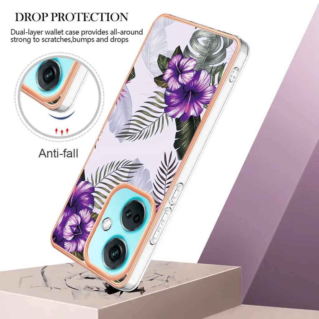 Custodia Glamour OnePlus Nord CE3 Viola - Silicone Morbido Antiurto - 6