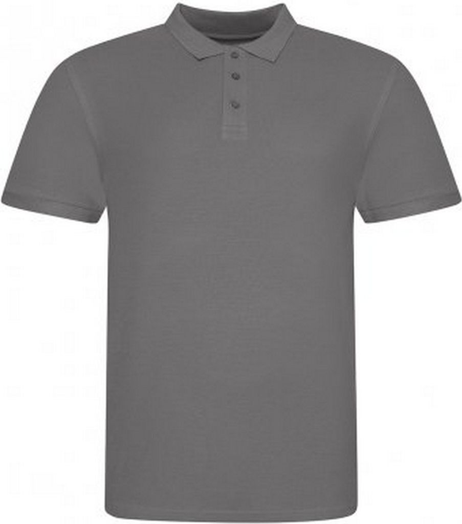 Awdis Herren Polo-Shirt Pique Baumwolle PC4134 (L) (Graphit)
